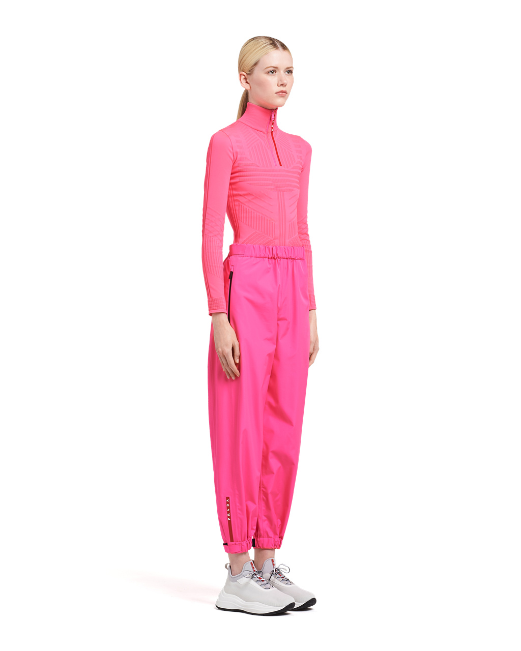 Prada Bonded Nylon Pants Rosa | 982-CIXMJE