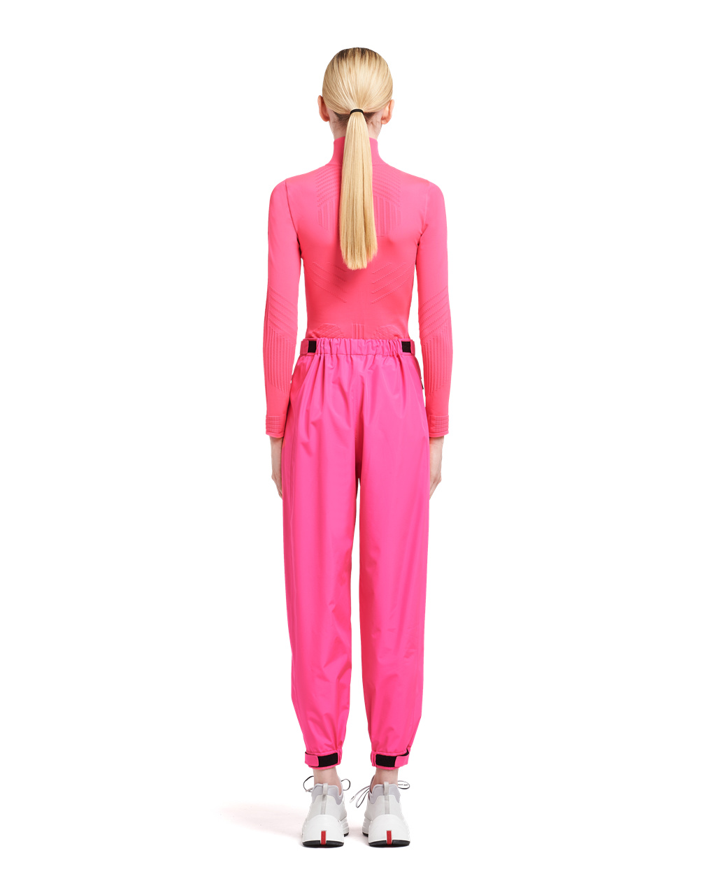 Prada Bonded Nylon Pants Rosa | 982-CIXMJE