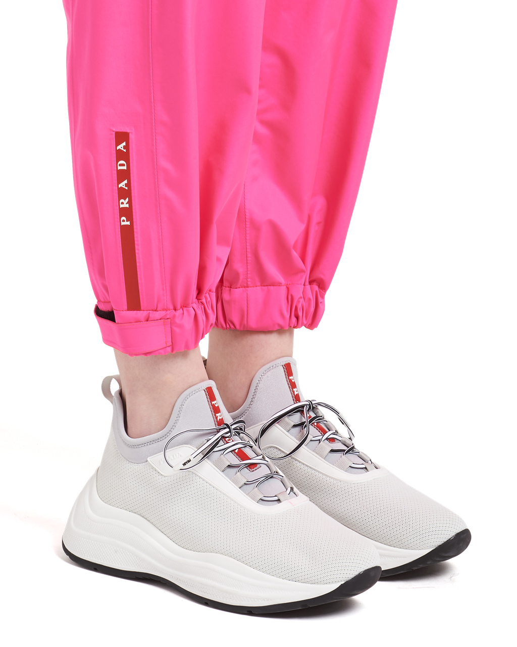 Prada Bonded Nylon Pants Rosa | 982-CIXMJE