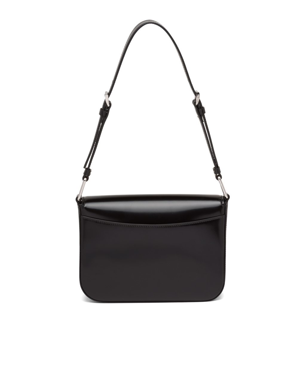 Prada Brushed Lær Shoulder Bag Svarte | 946-WCKEAU