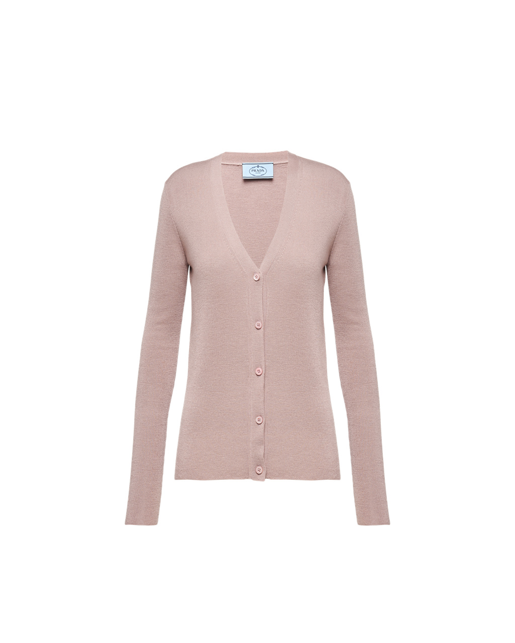 Prada Cashmere And Silk Cardigan Mauve | OFERSZ563