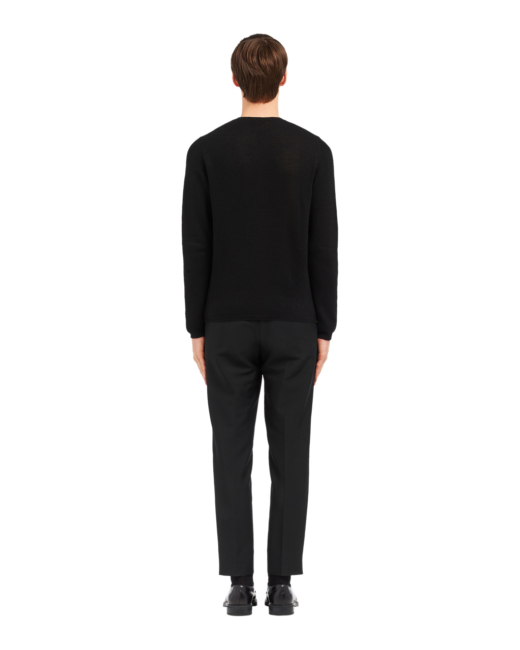 Prada Cashmere Crew-neck Genser Svarte | QCJBML935