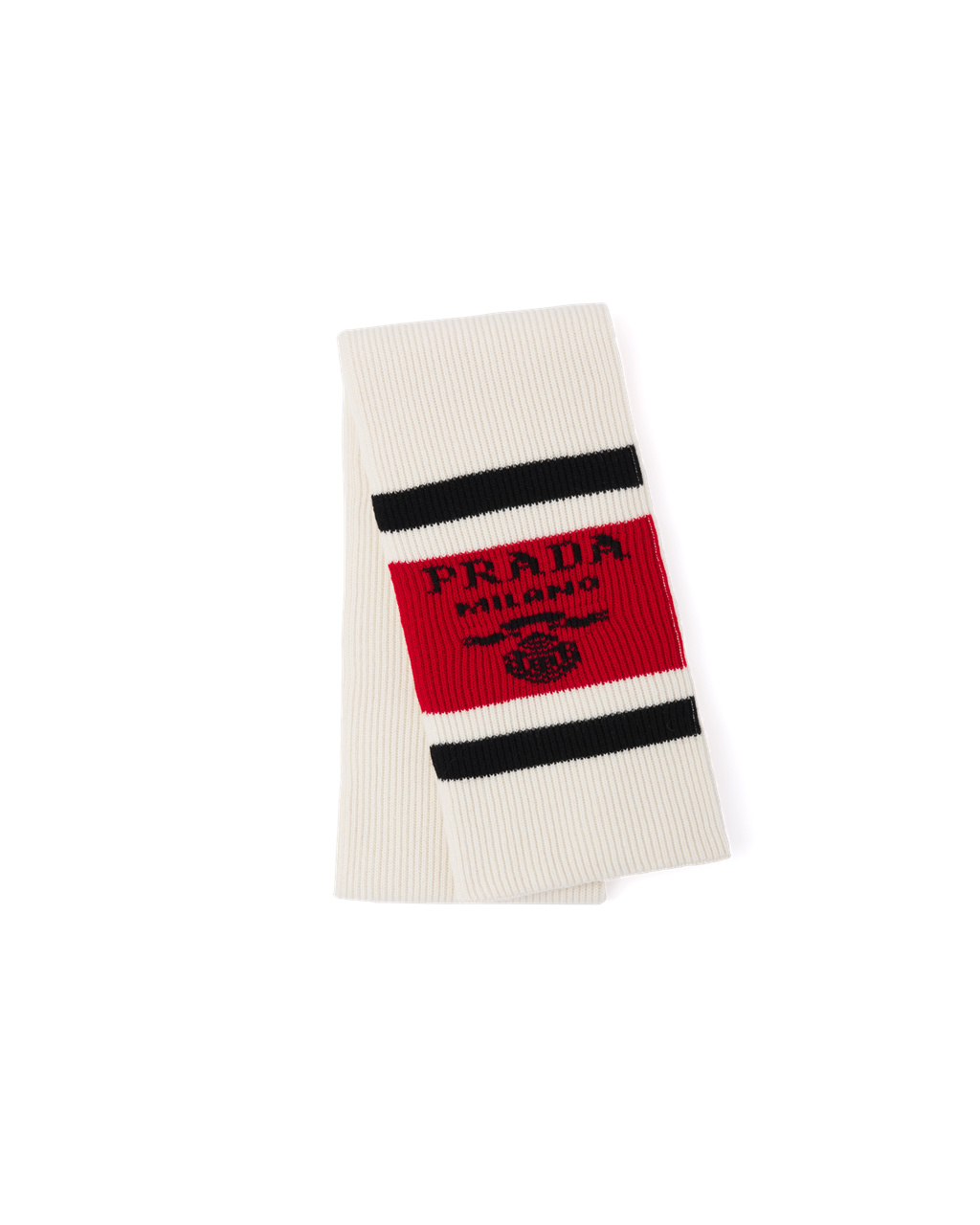 Prada Cashmere Scarf Hvite | 013-MSBFTL