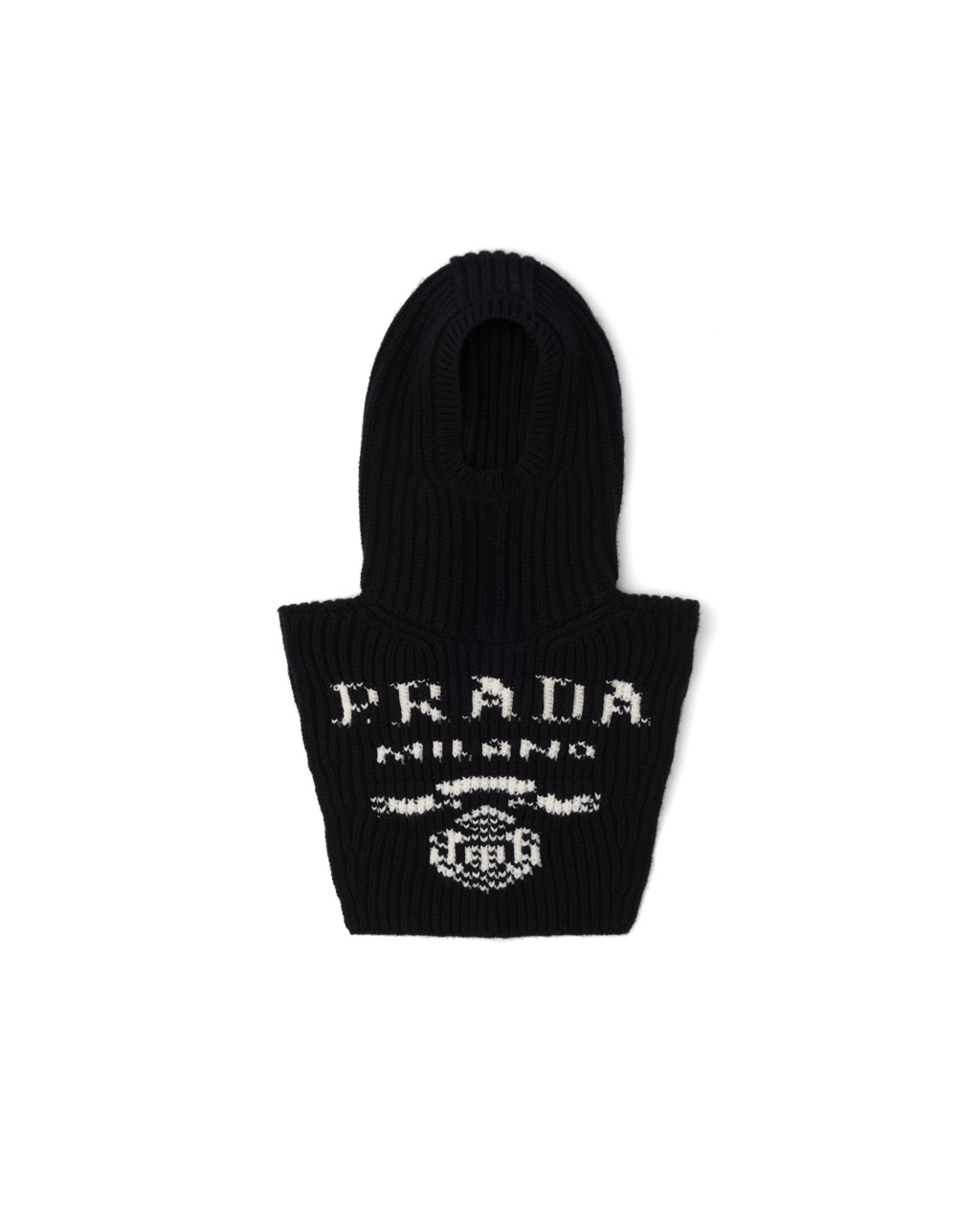 Prada Cashmere Ski Helmet Svarte | 801-MLVYEB