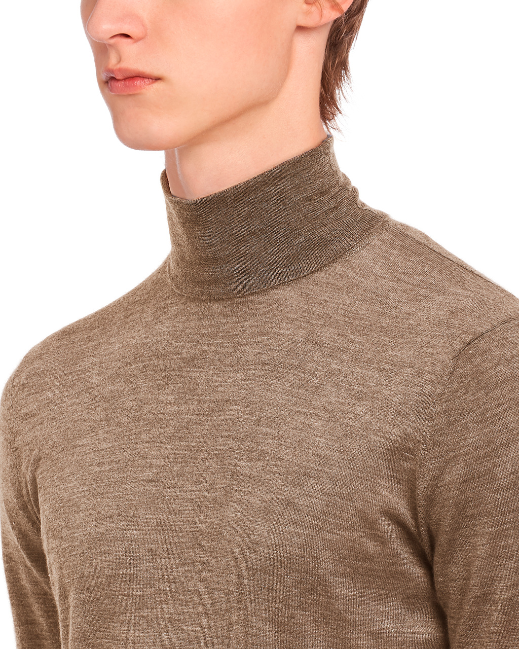 Prada Cashmere Turtleneck Brune | HDWAEN503