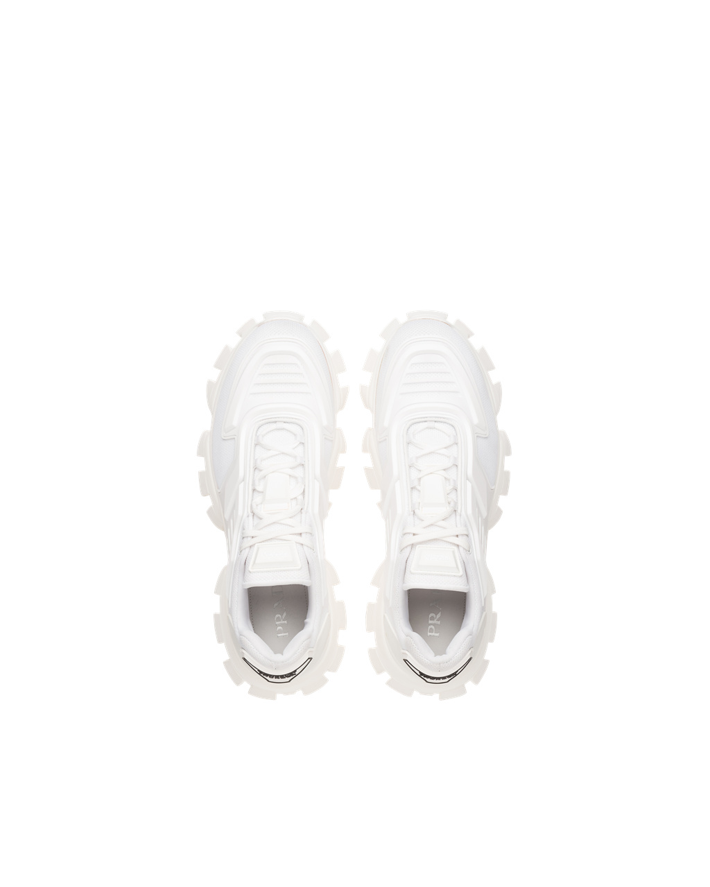 Prada Cloudbust Thunder Technical Fabric Sneakers Hvite | KFQBAG571