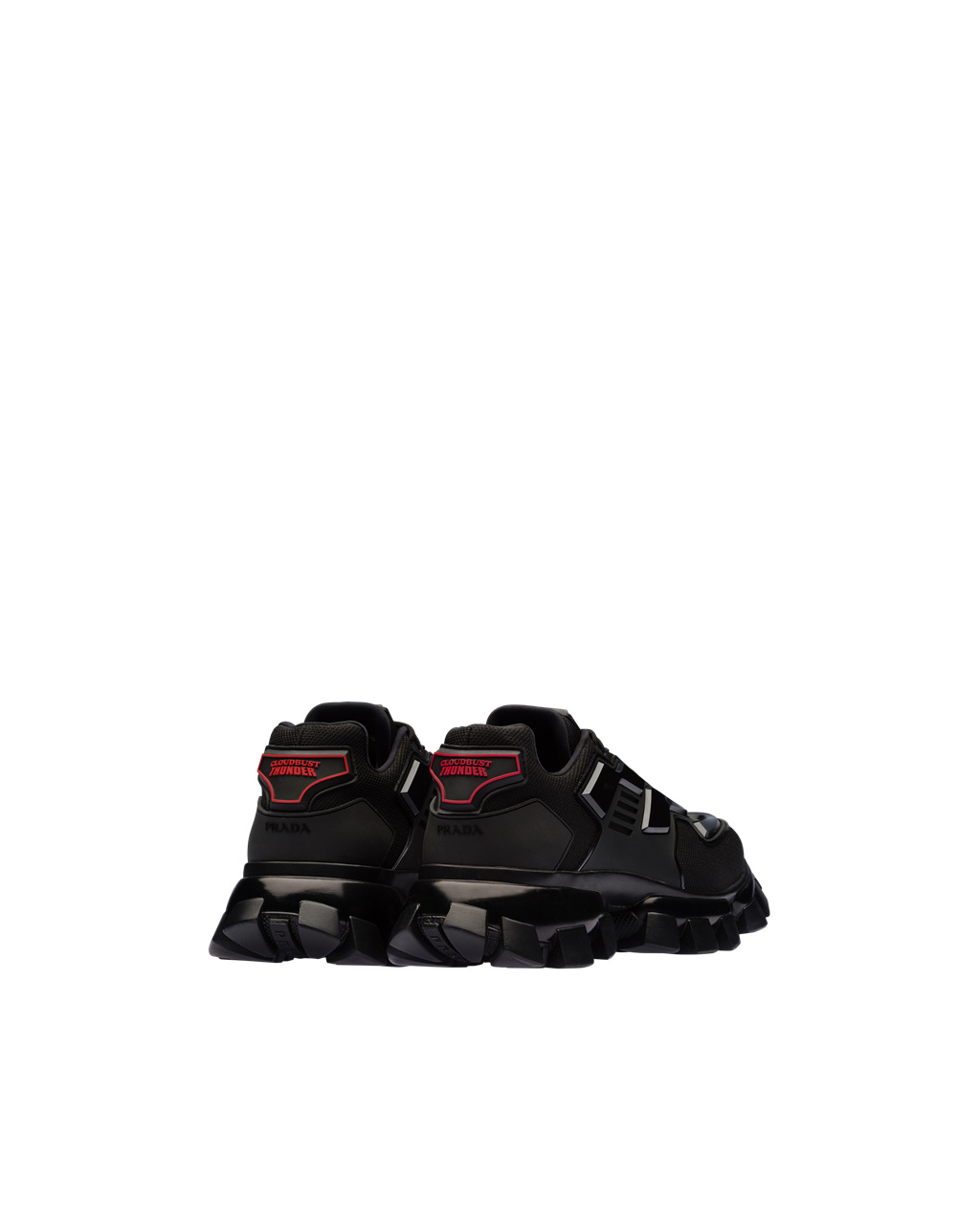 Prada Cloudbust Thunder Technical Fabric Sneakers Svarte | MGICRJ279