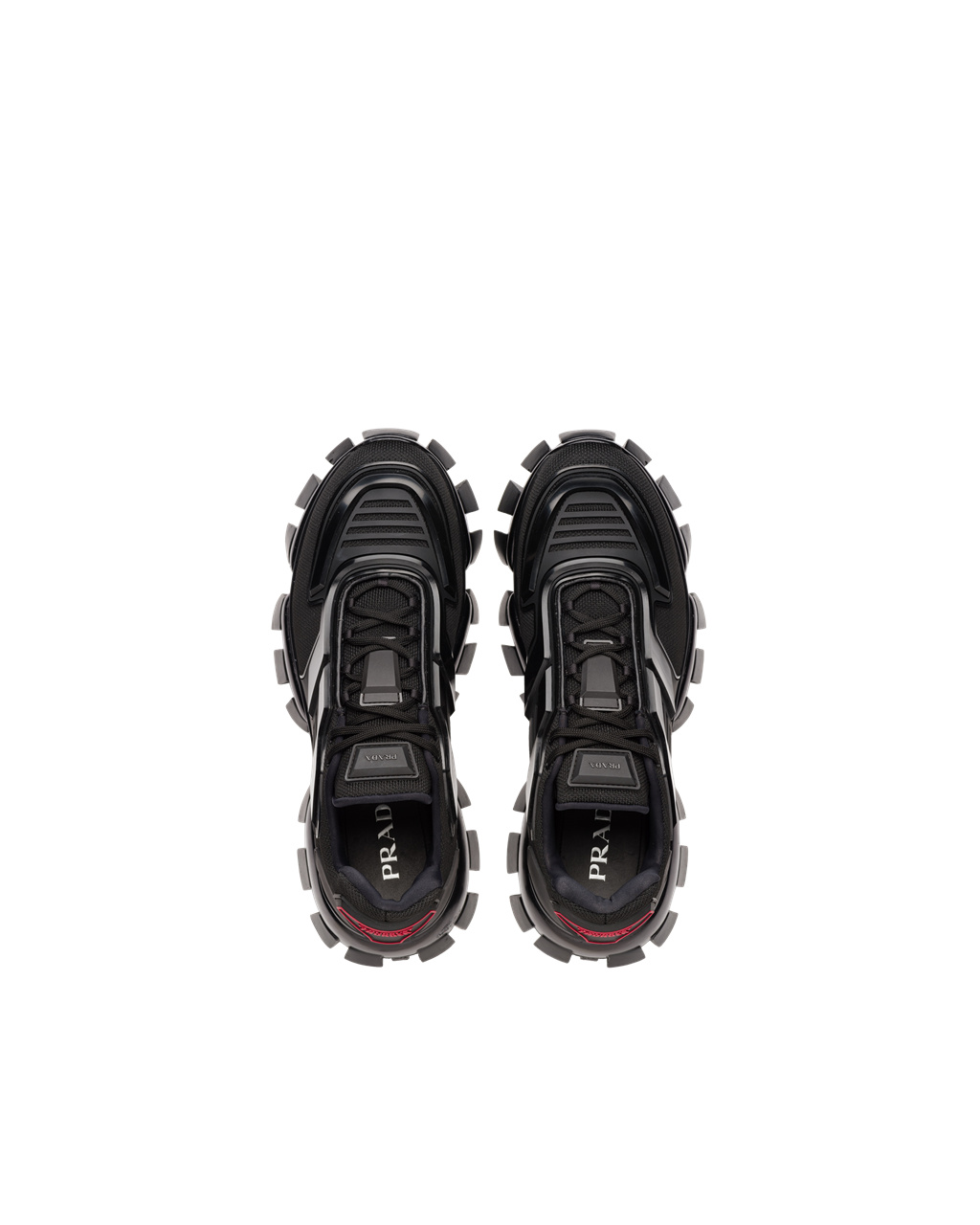 Prada Cloudbust Thunder Technical Fabric Sneakers Svarte | MGICRJ279