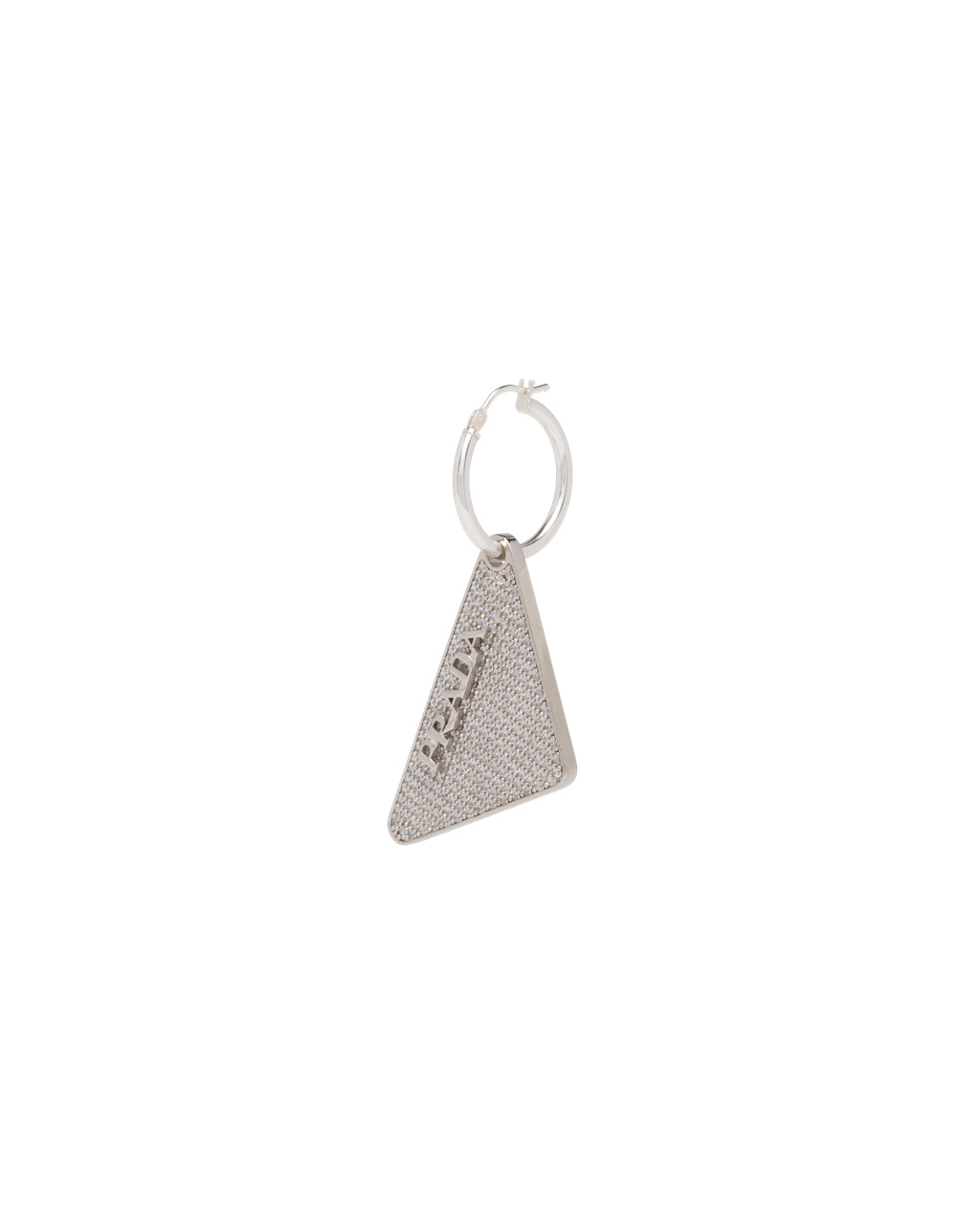 Prada Crystal Logo Jewels Right Earring Crystal | QJEOWC796