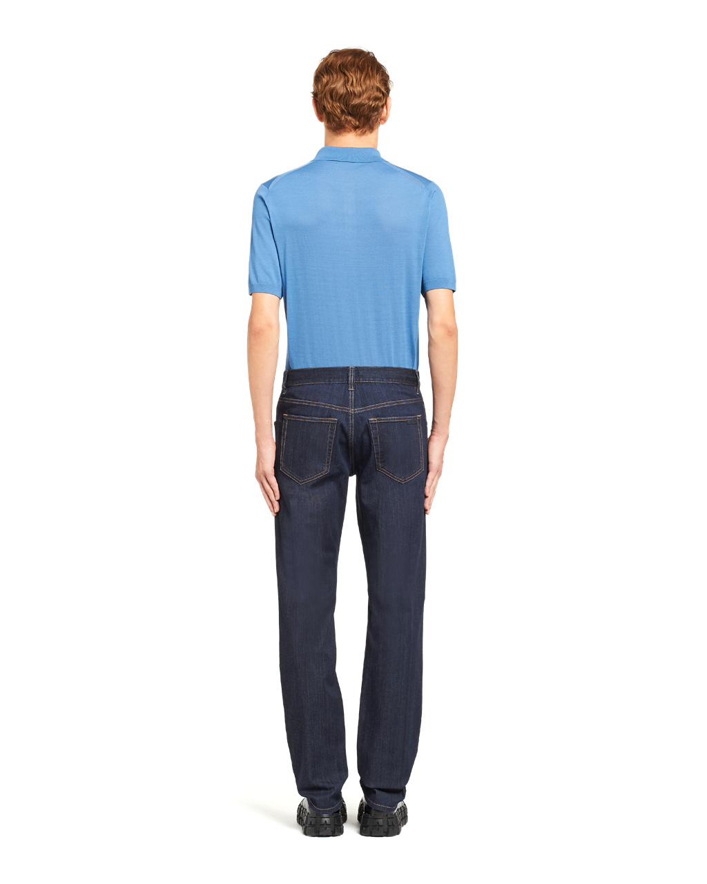 Prada Denim Trousers Marineblå | 468-HKJDGV