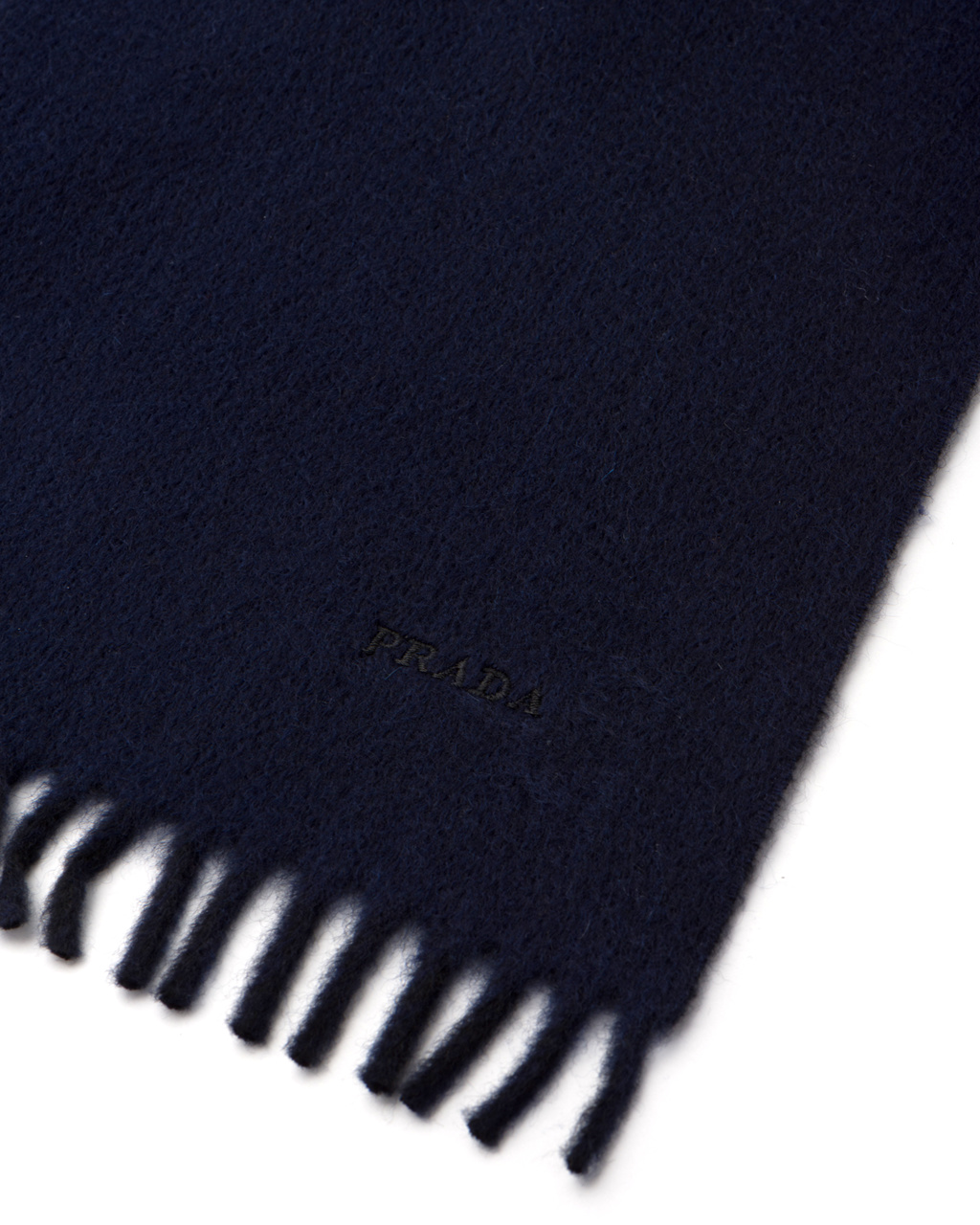 Prada Double Cashmere Scarf Marineblå | 768-XGDVSR