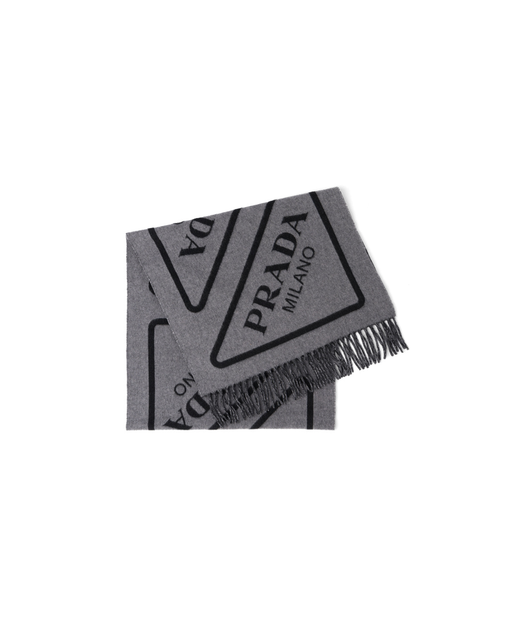 Prada Double Cashmere Scarf Svarte | 039-KUFQVE