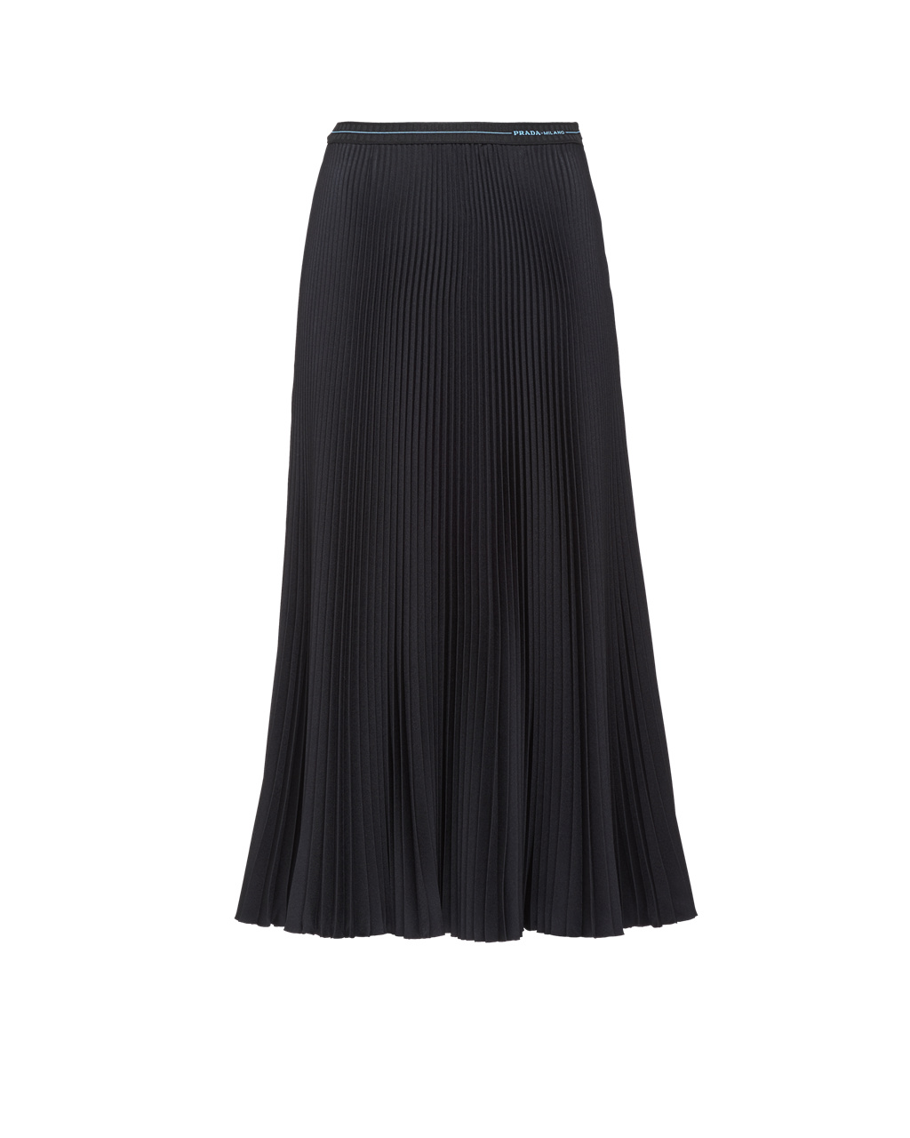 Prada Fluid Twill Skirt Svarte | EXSPCG378