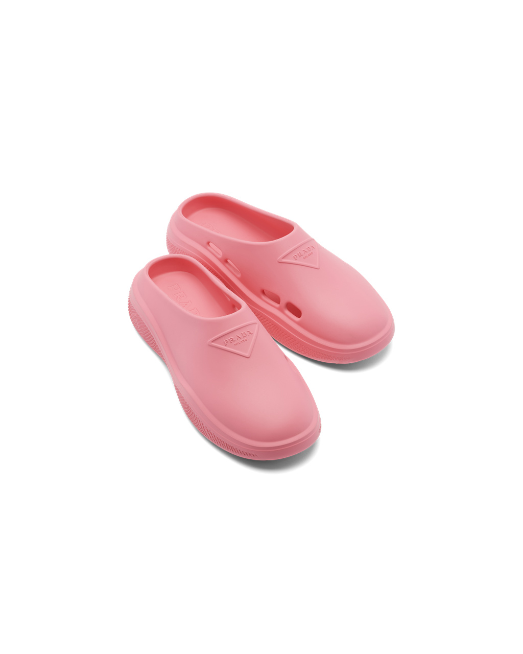 Prada Foam Rubber Mules Rosa | 368-SIUXYD