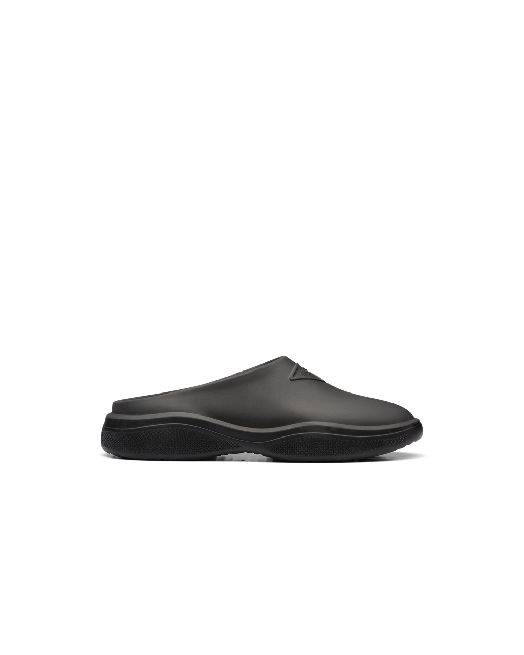 Prada Foam Rubber Mules Svarte | 971-BCGKQH