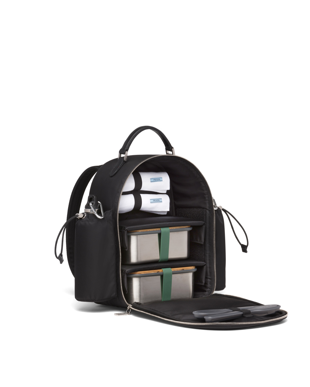 Prada Fully Equipped Re-nylon Picnic Backpack Svarte | VYLHZS790