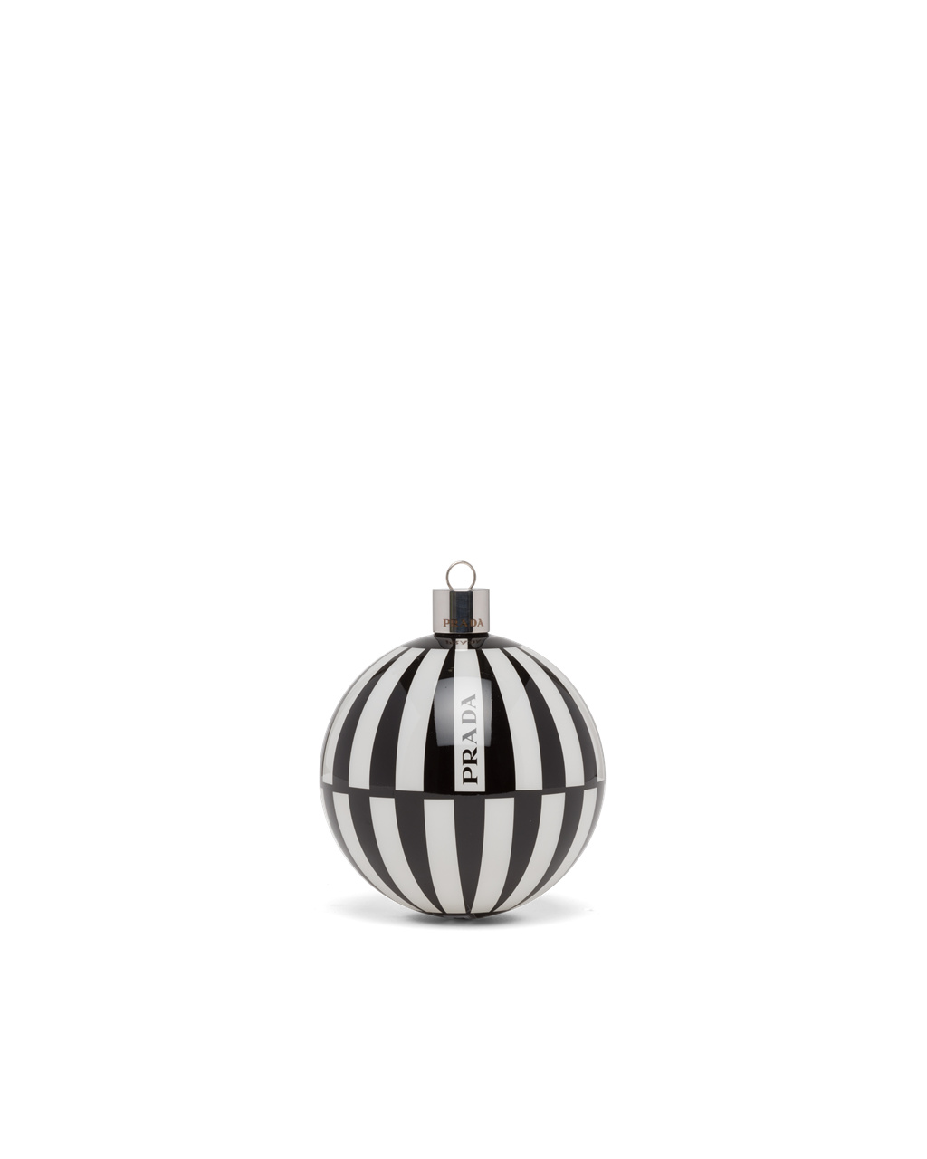 Prada Glass Christmas Ornament Set Hvite Svarte | 872-LNXGES