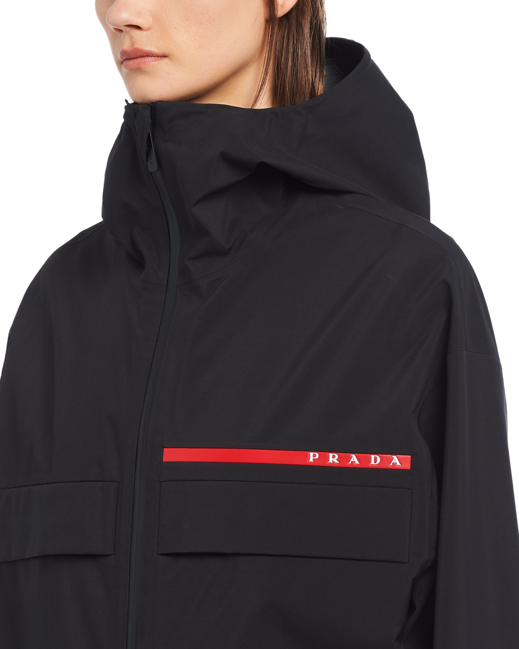 Prada Gore-tex Pro Raincoat Svarte | 859-IHLAWU