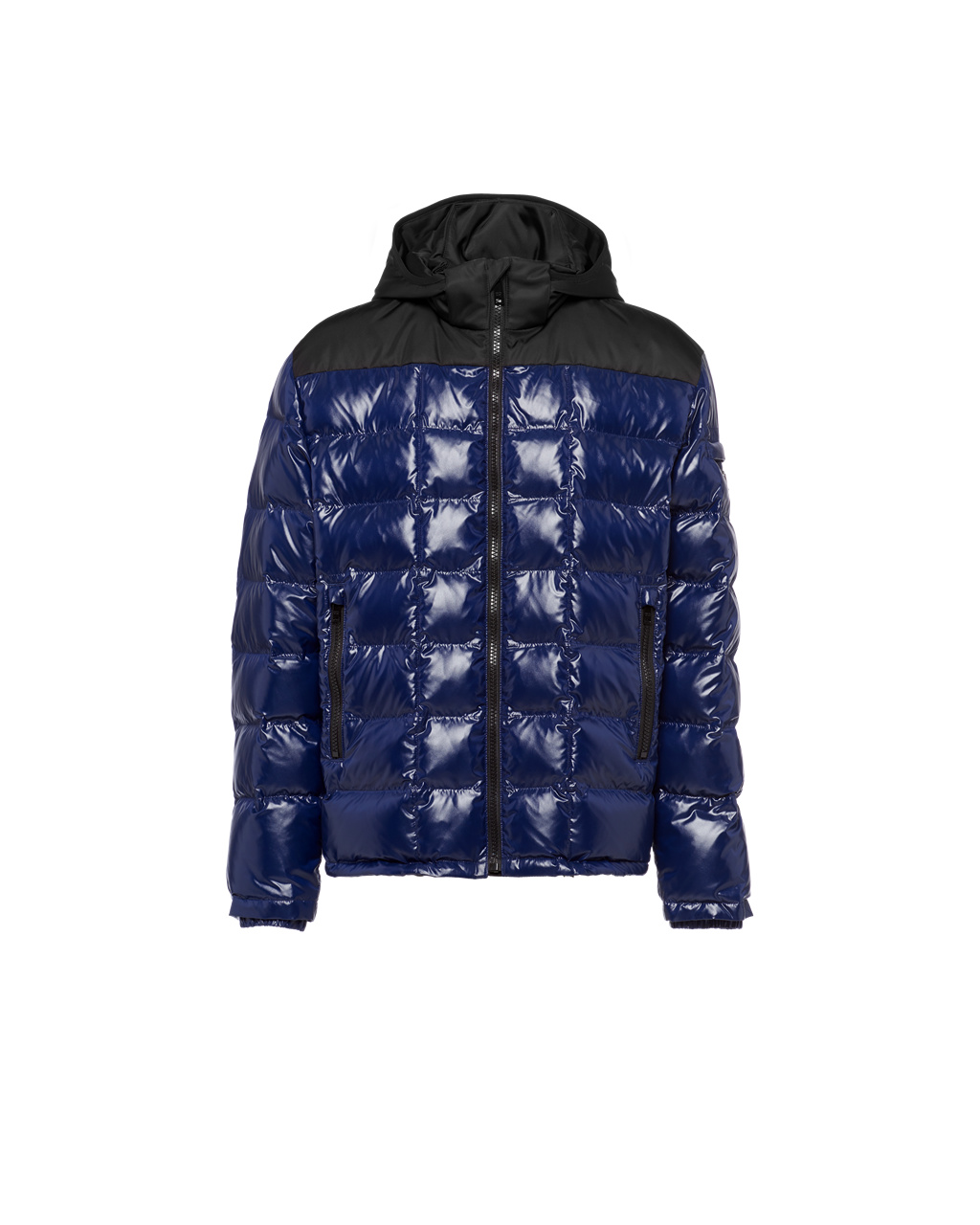 Prada Hette Nylon Down Jacket Blå | 518-UVGNDL