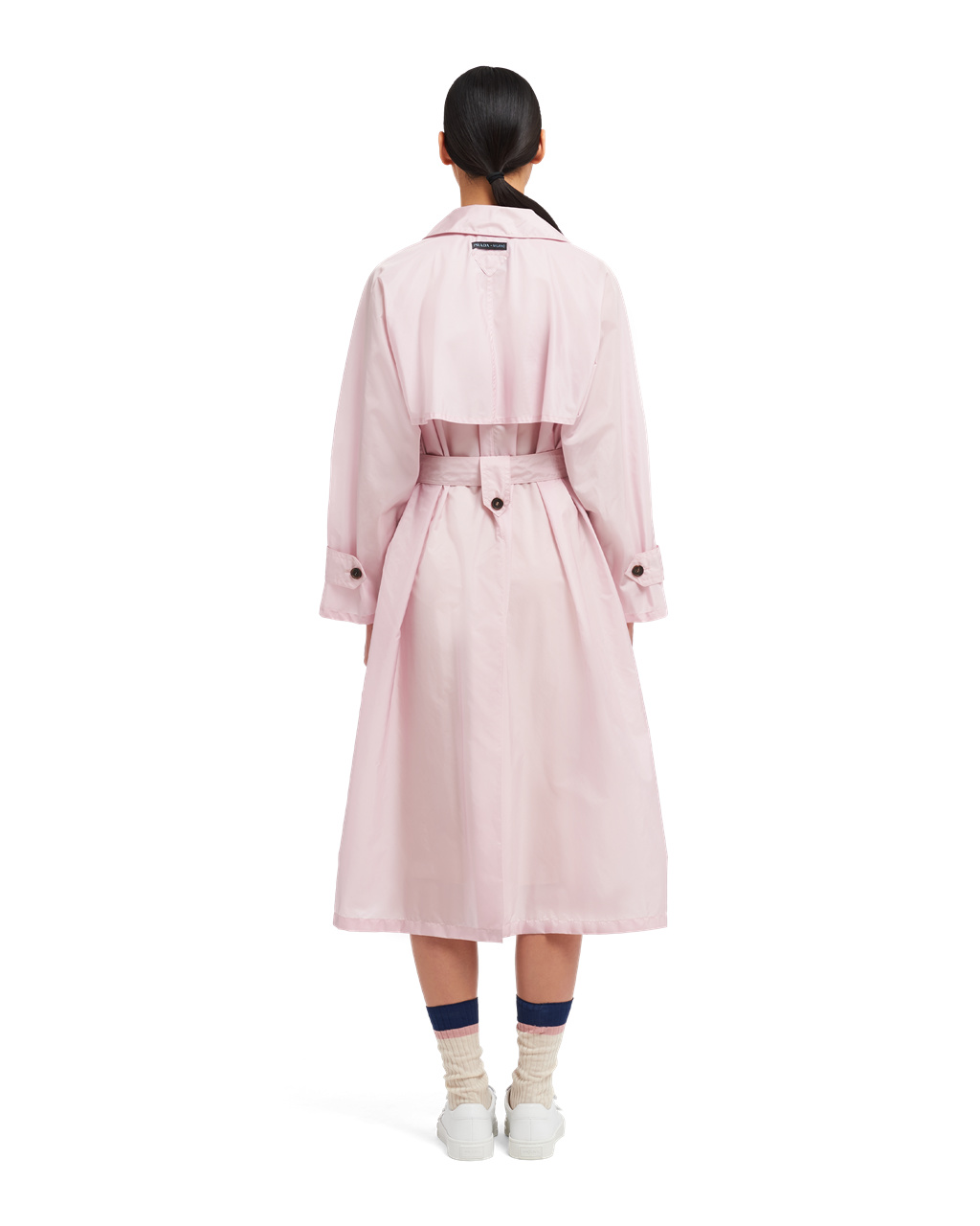 Prada Lette Nylon Trench Coat Opaline | 124-KZWONC