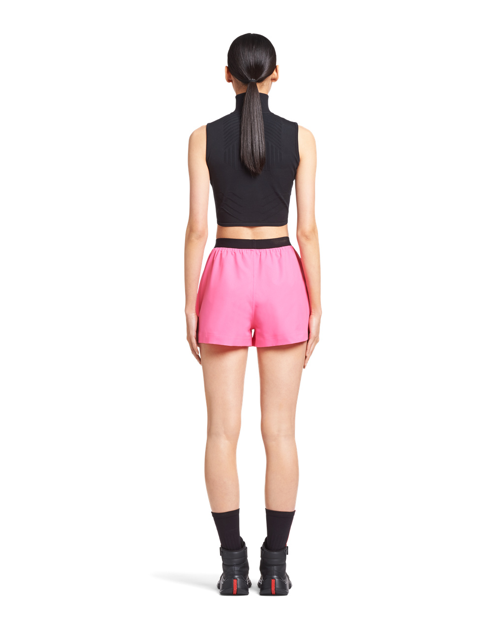 Prada Light Bi-stretch Shorts Rosa | 614-VKOIXQ