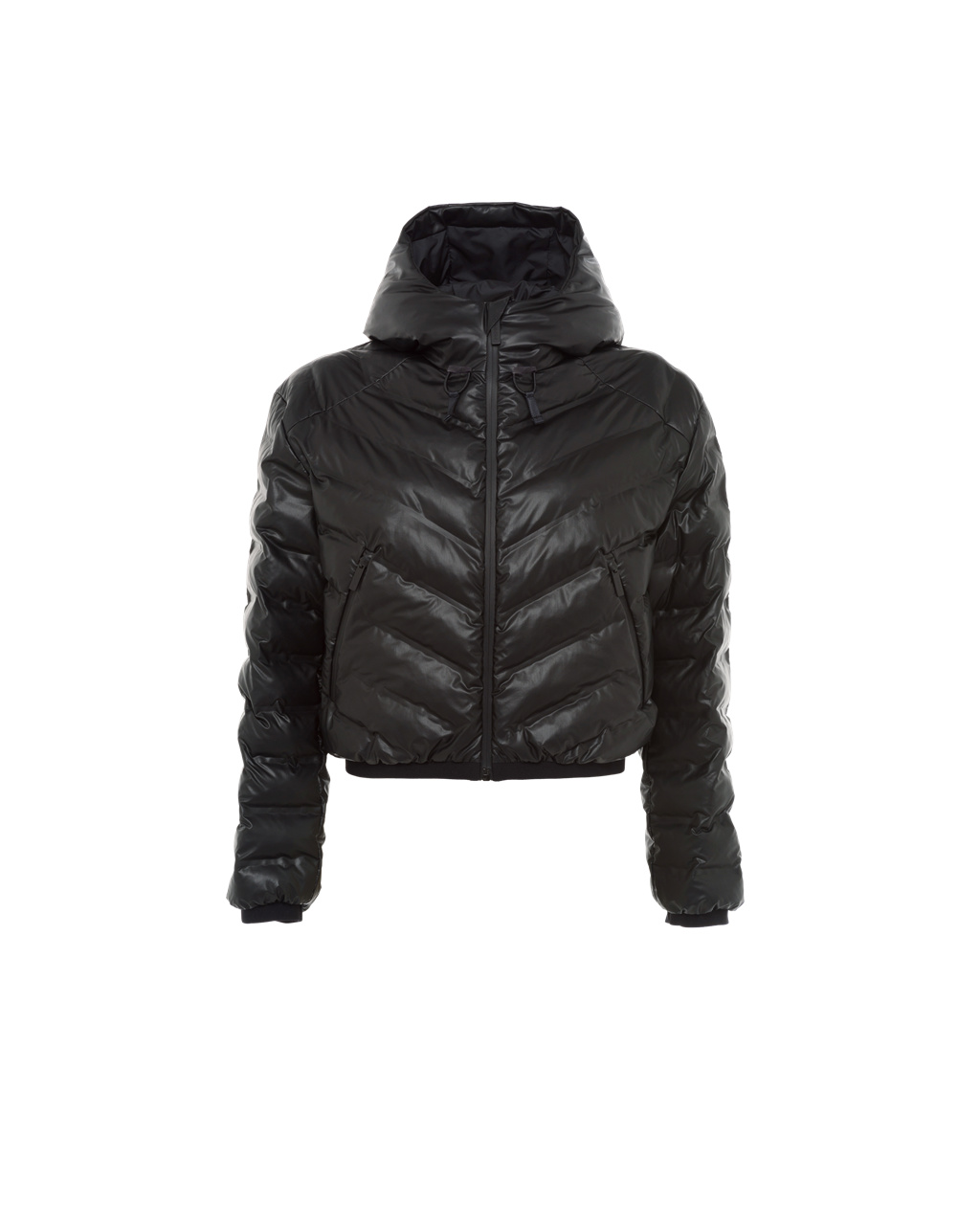 Prada Light Nylon Hette Puffer Jacket Svarte | 935-YGIZQO