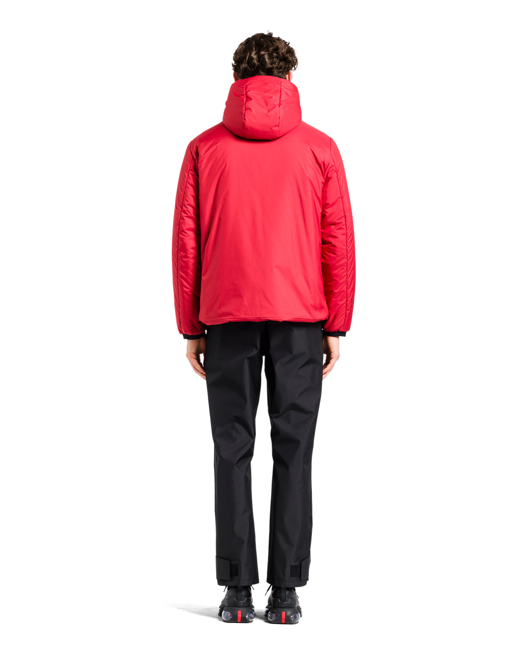 Prada Light Polyester Padded Jacket Rød | 275-QHBNUK