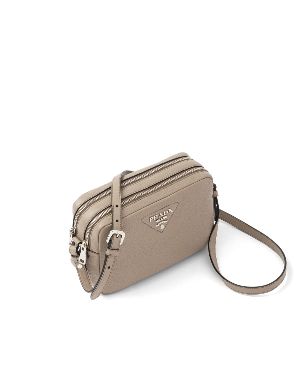 Prada Lær Bag With Shoulder Reima Clay Gray | 937-UPCVNG