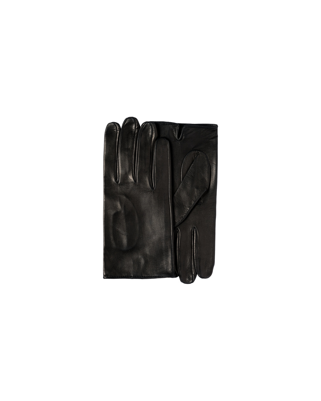 Prada Lær Gloves Svarte | 498-PUENSH