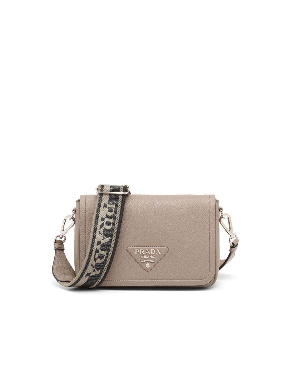 Prada Lær Shoulder Bag Clay Gray | 264-LUAENV