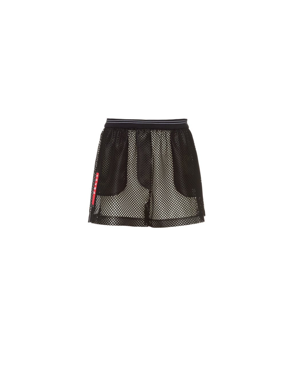 Prada Mesh Shorts Svarte | 409-APYZJC