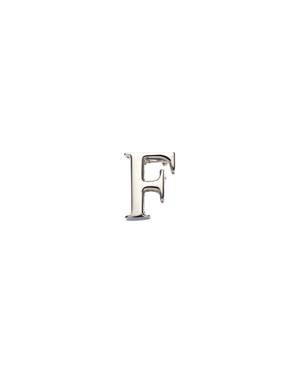 Prada My Character Sliding Metal Letter Polished Steel | 689-XSIEZH