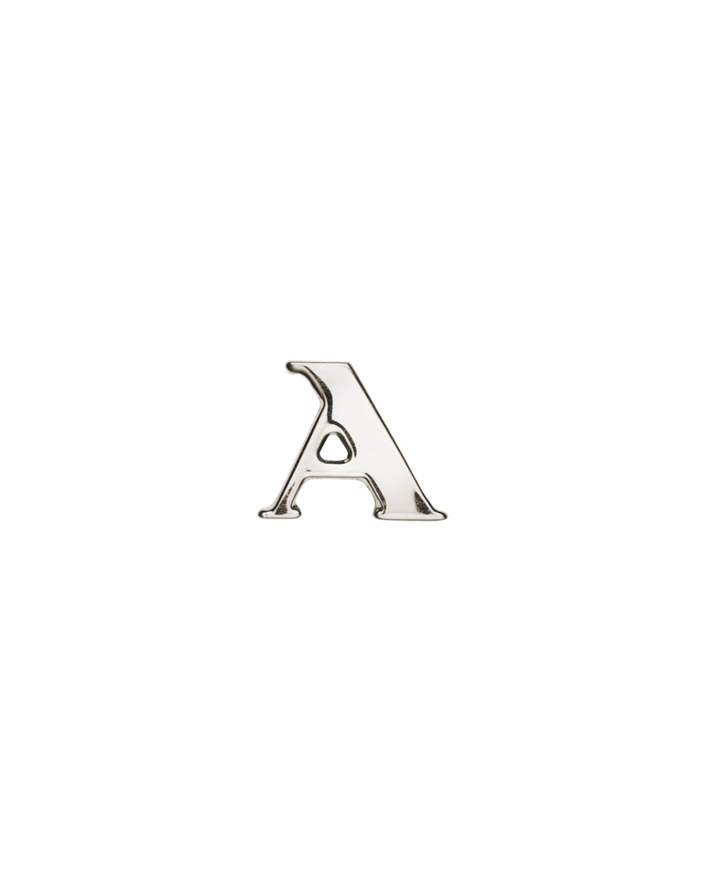 Prada My Character Sliding Metal Letter Polished Steel | 852-JOUCAZ