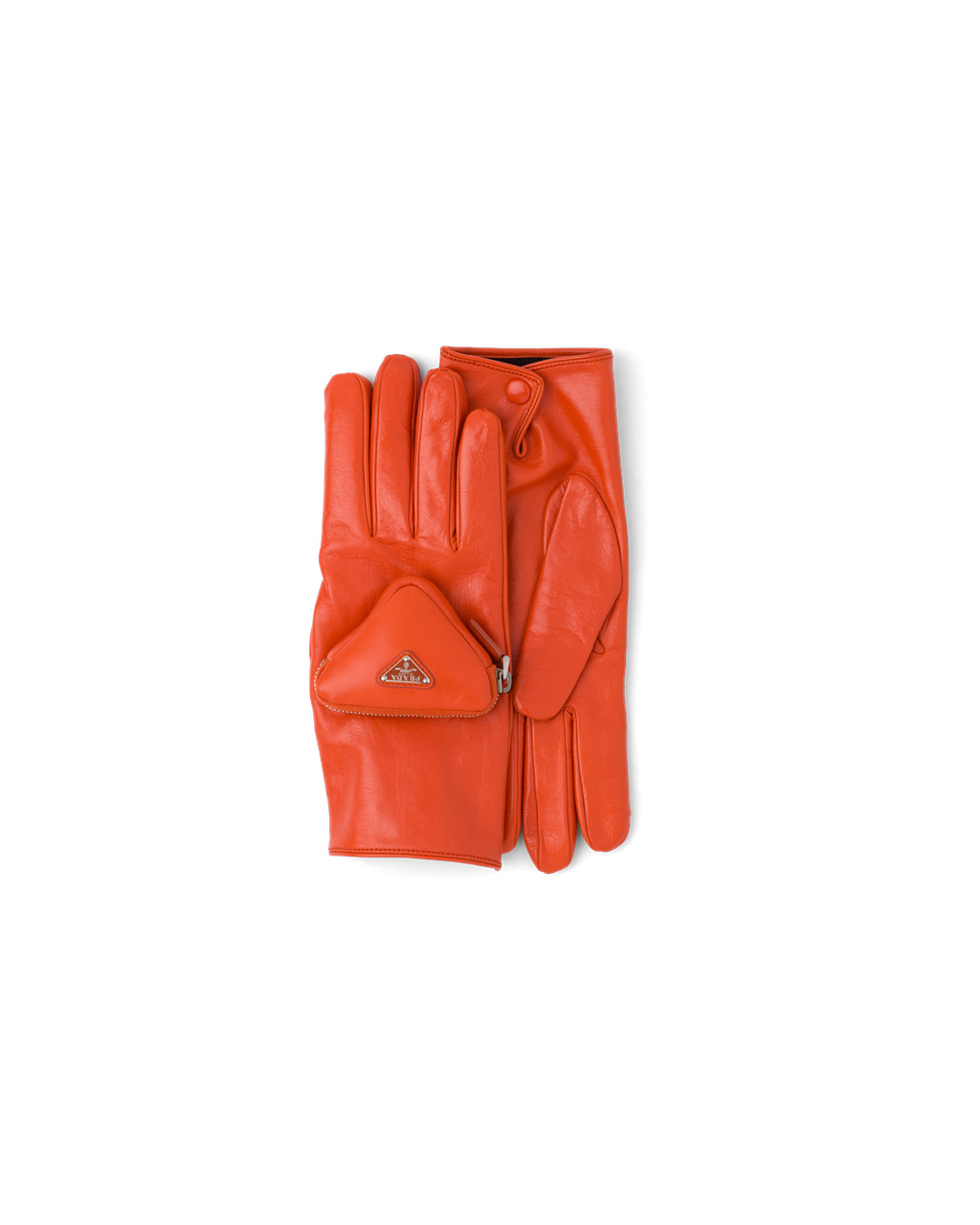 Prada Napa Lær Gloves Oransje | 536-VAQFGT