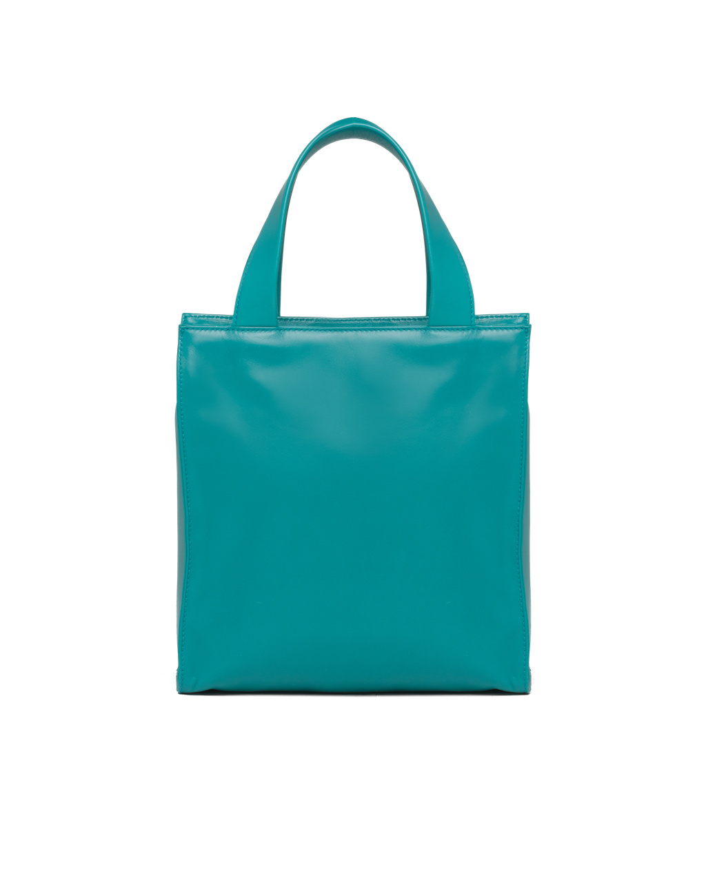 Prada Nappa Lær Tote Bag Påfugl Blå | XNBYUZ531