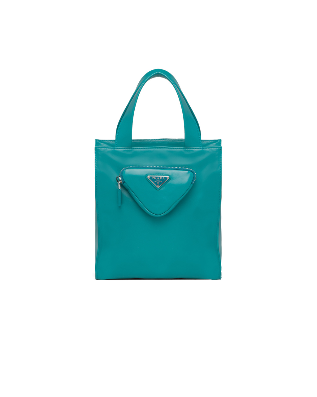 Prada Nappa Lær Tote Bag Påfugl Blå | XNBYUZ531