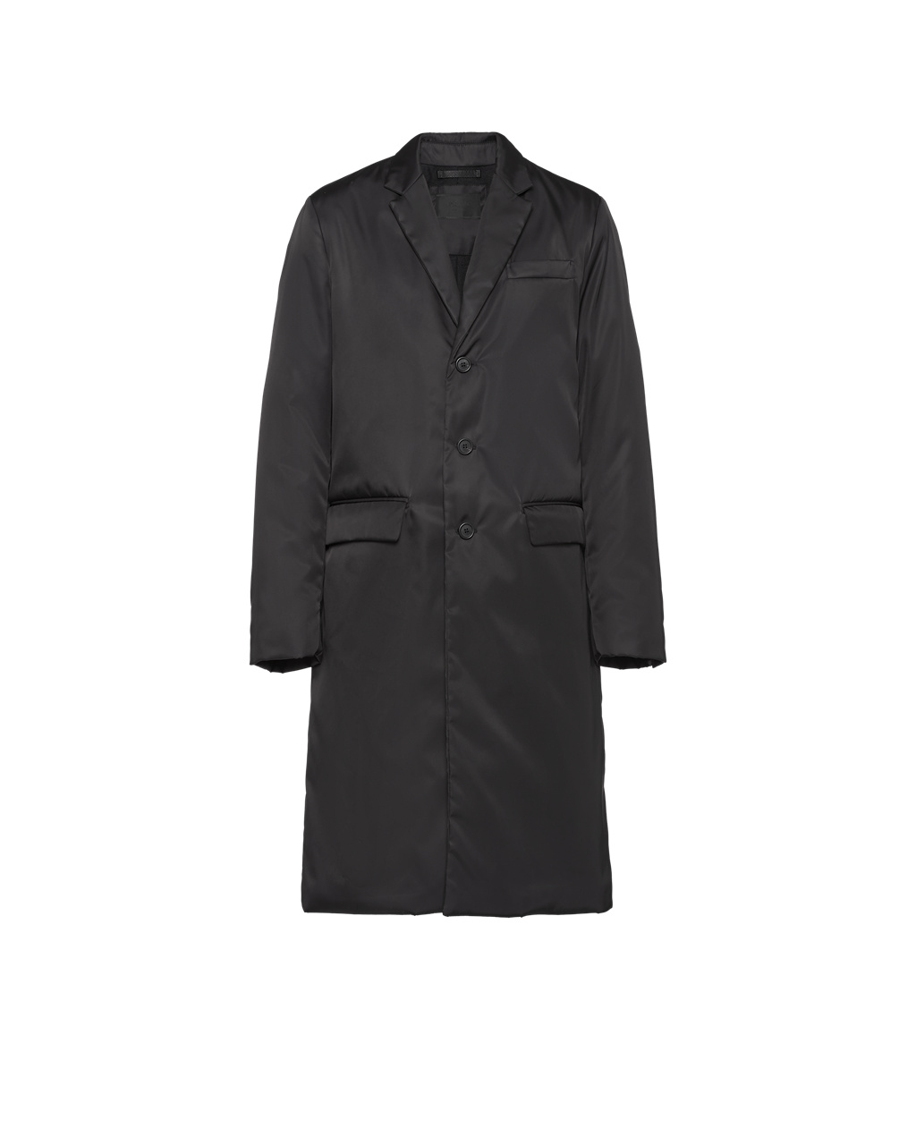 Prada Nylon Coat Svarte | 319-WOCKUQ