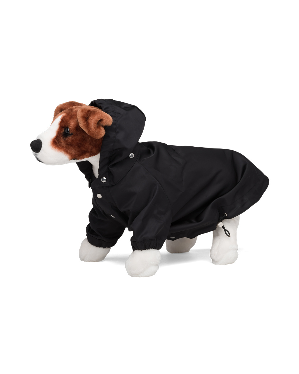 Prada Nylon Dog Raincoat With Hood Svarte | 518-TSXORQ