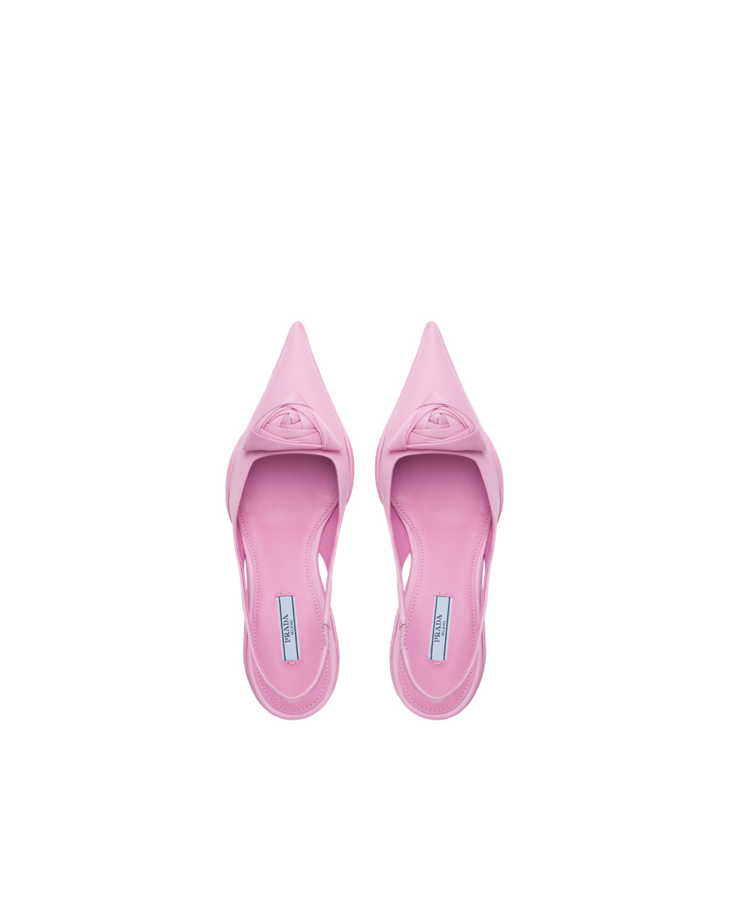 Prada Nylon Gabardine Slingback Pumps Primula | 763-XZLCRT