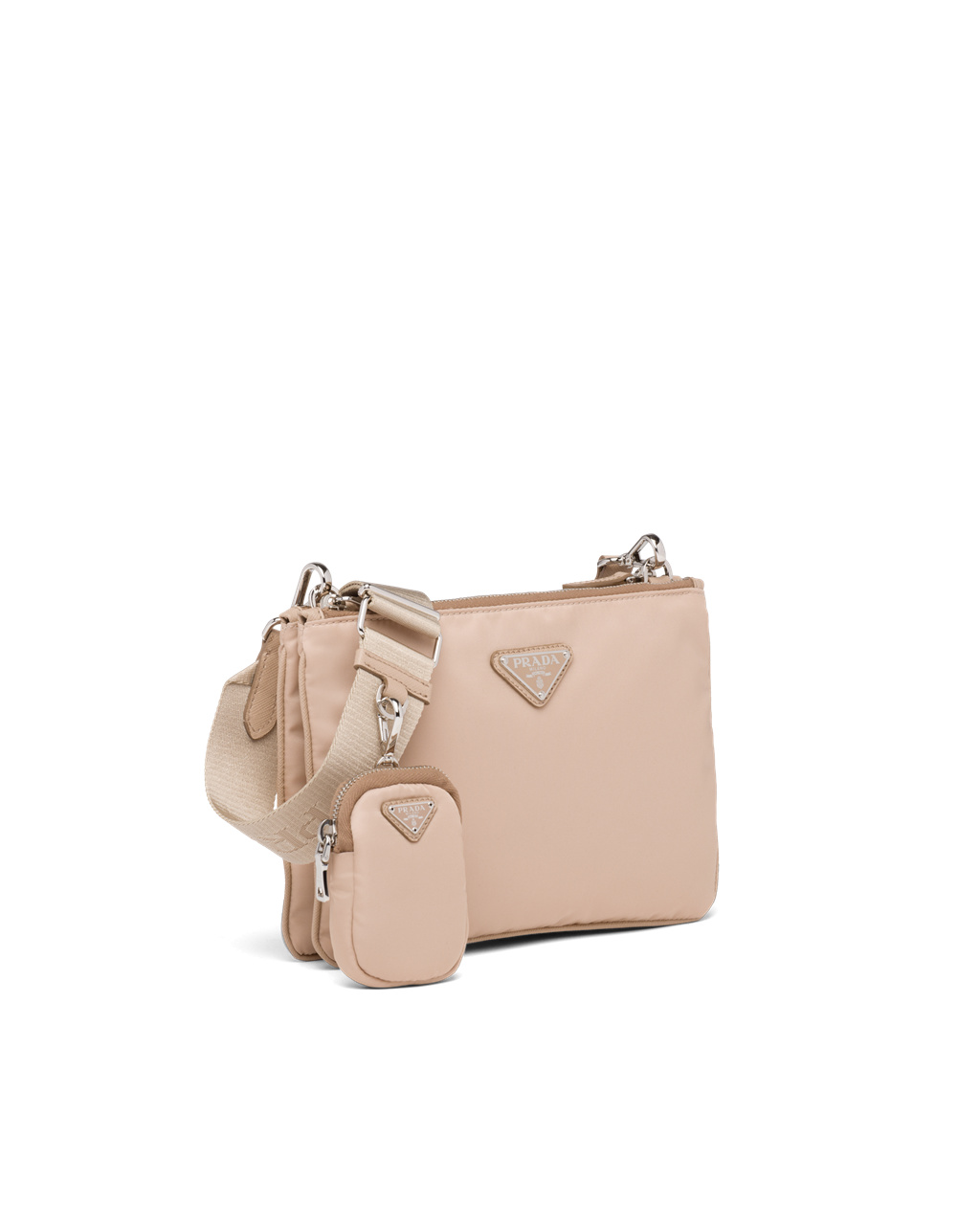 Prada Nylon Re-edition 2000 Shoulder Bag Beige | 210-SVWELU