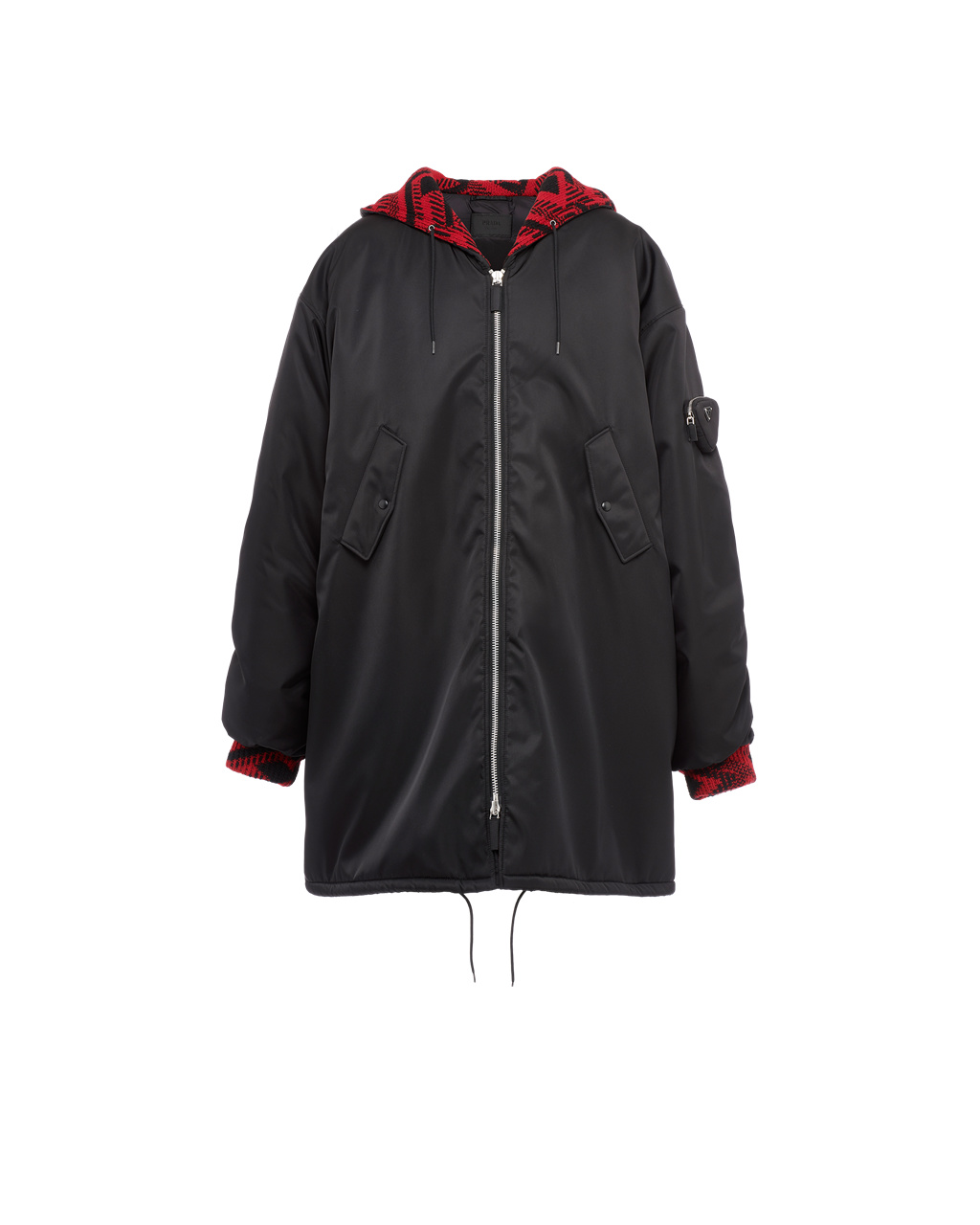 Prada Oversized Re-nylon Raincoat Svarte | 841-JXBYOP