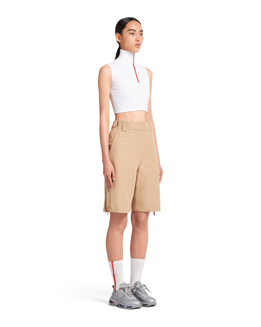 Prada Oversized Technical Fabric Bermudas Cord | 710-OVTKWX