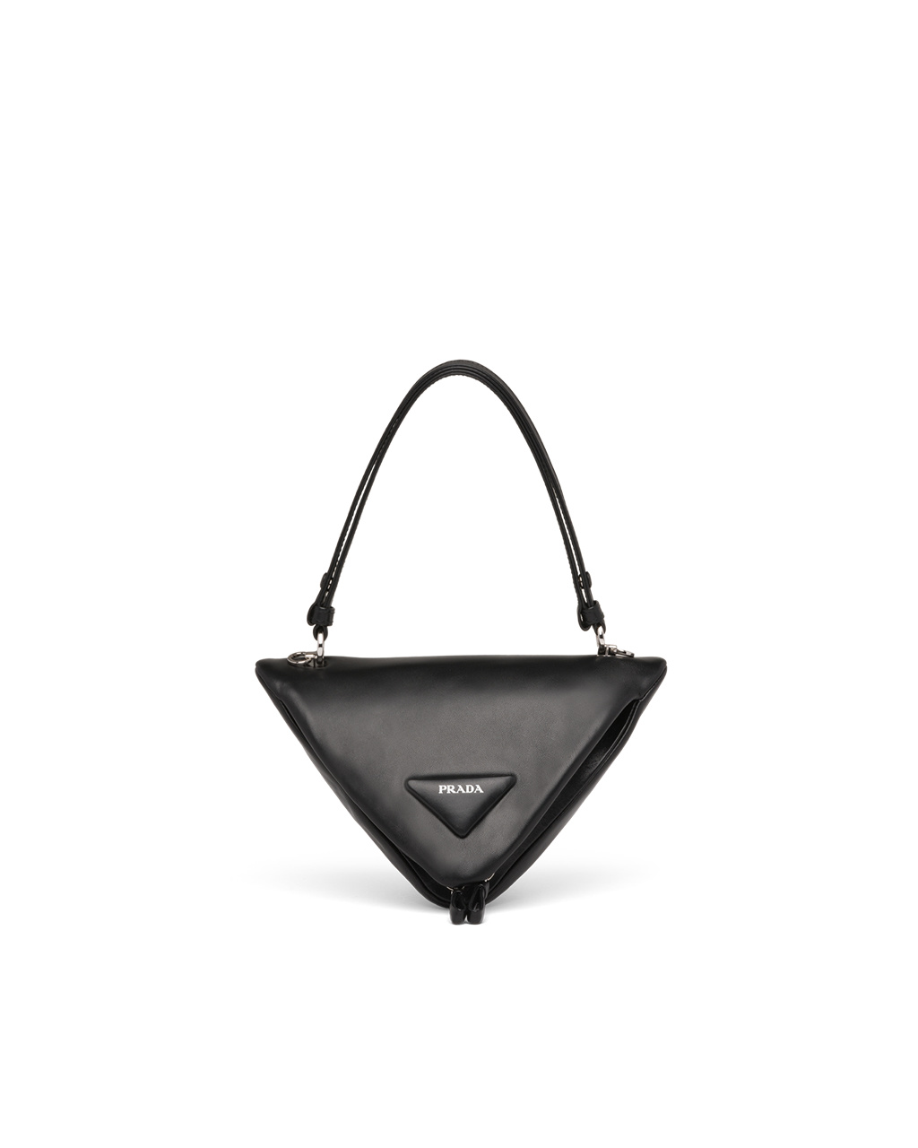 Prada Padded Nappa Lær Handbag Svarte | URYKLZ586