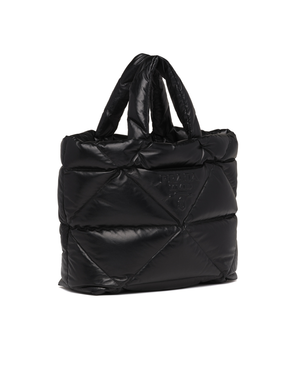 Prada Padded Nappa Tote Bag Svarte | RGZDXM351