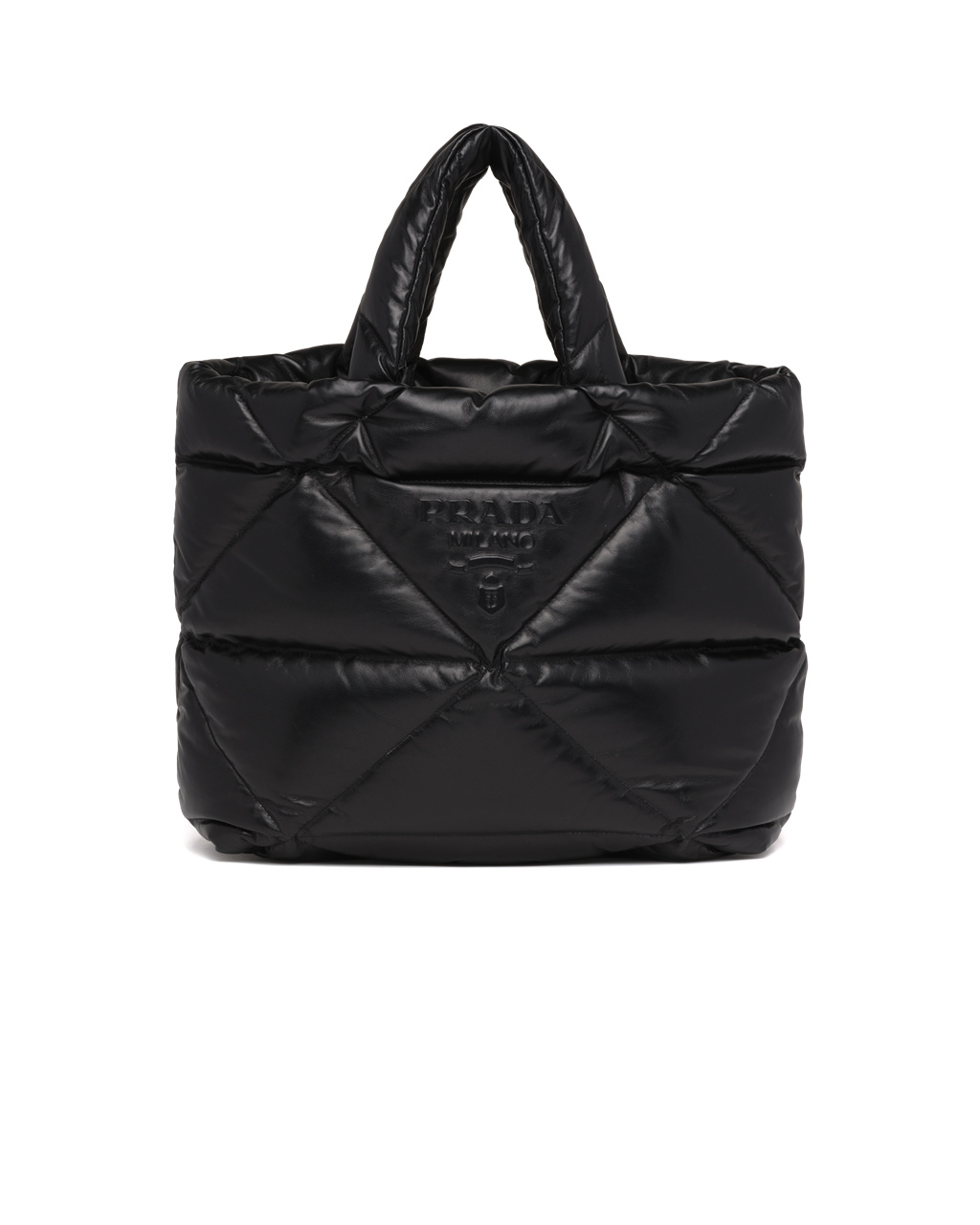 Prada Padded Nappa Tote Bag Svarte | RGZDXM351