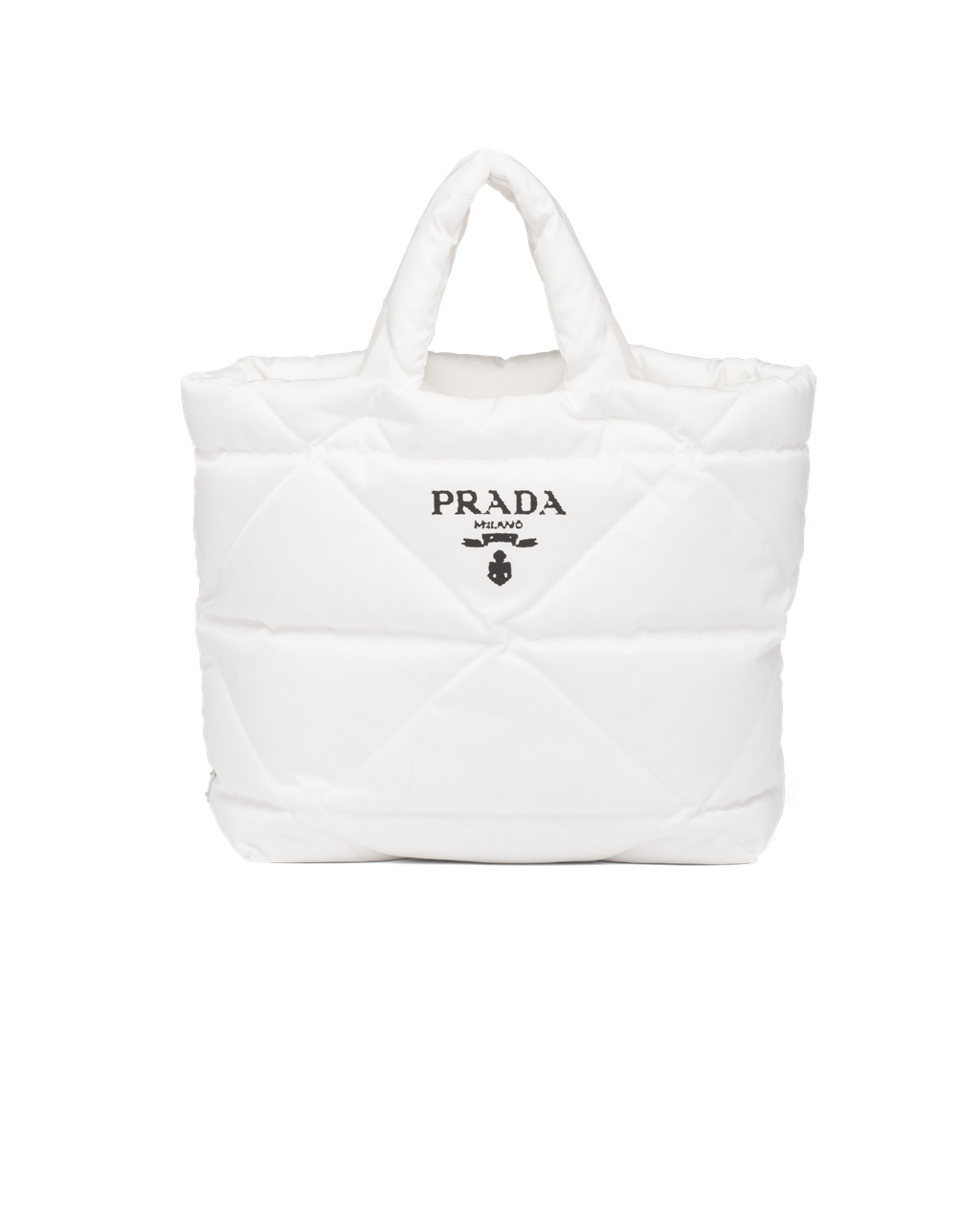 Prada Padded Re-nylon Tote Bag Hvite | QJZNTO946