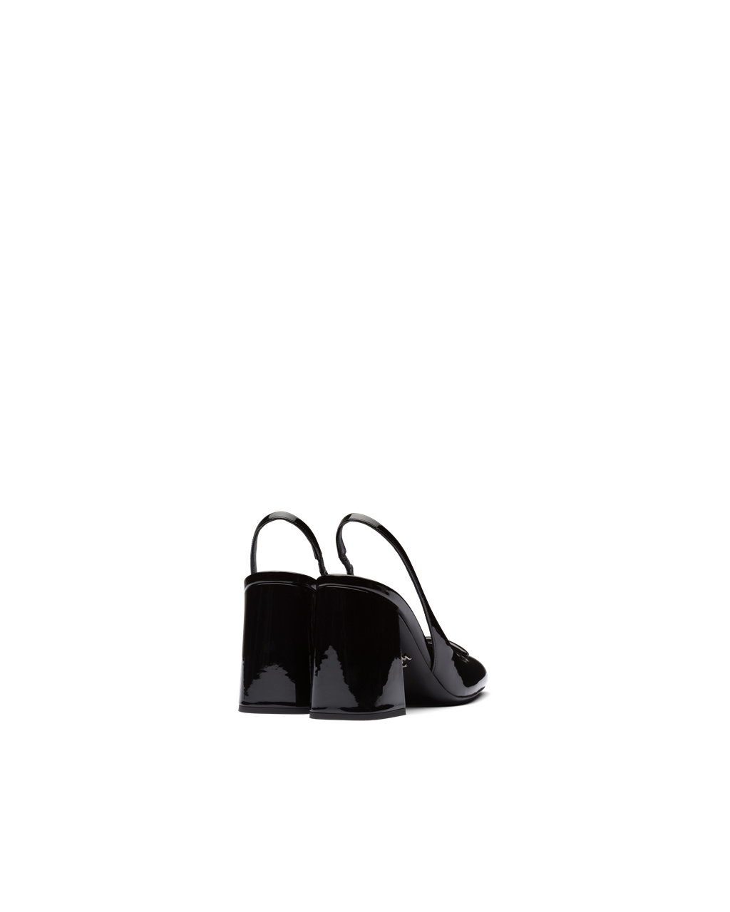 Prada Patent Lær Sling-back Pumps Svarte | 341-UGOWFC