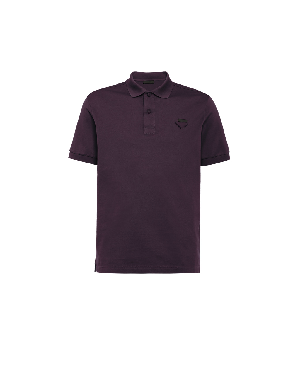 Prada Piqué Polo Shirt Plum | 867-UXTNPJ