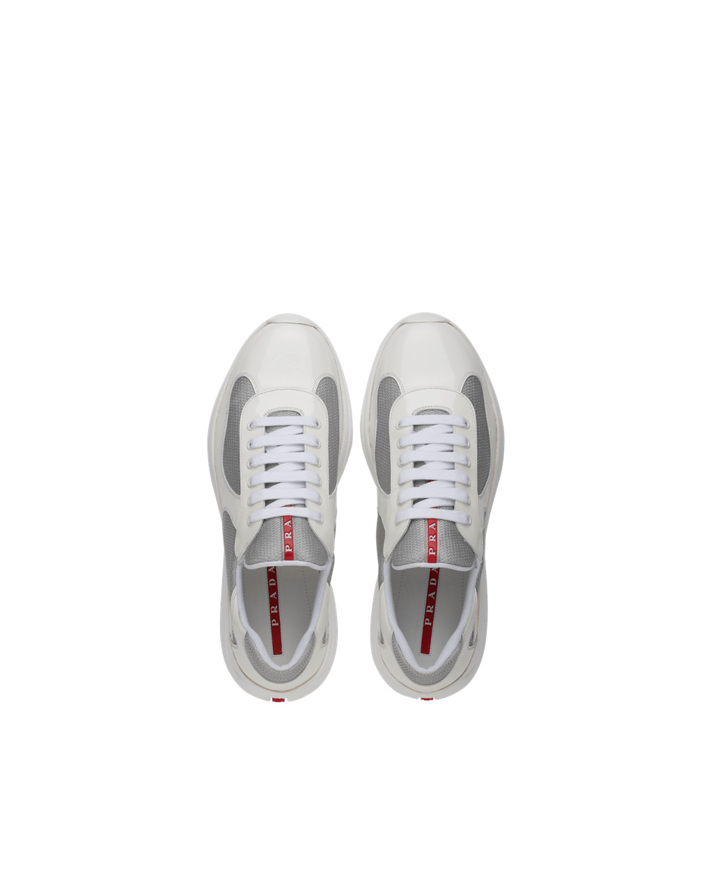 Prada Prada America's Cup Sneakers Hvite Sølv | LGMOUI792