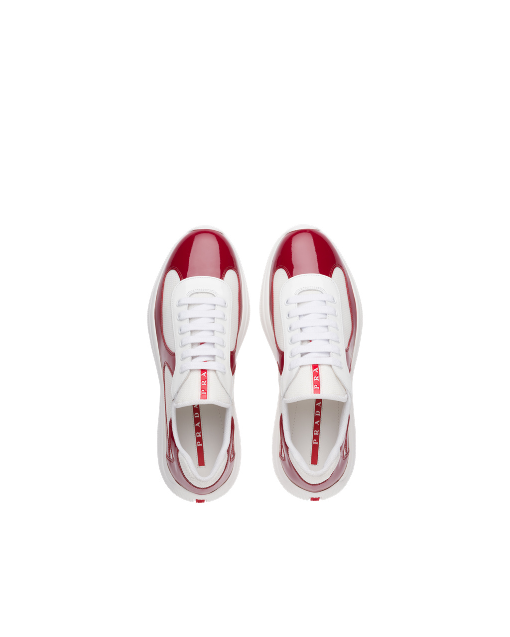 Prada Prada America's Cup Sneakers Rød Hvite | GLHACS489